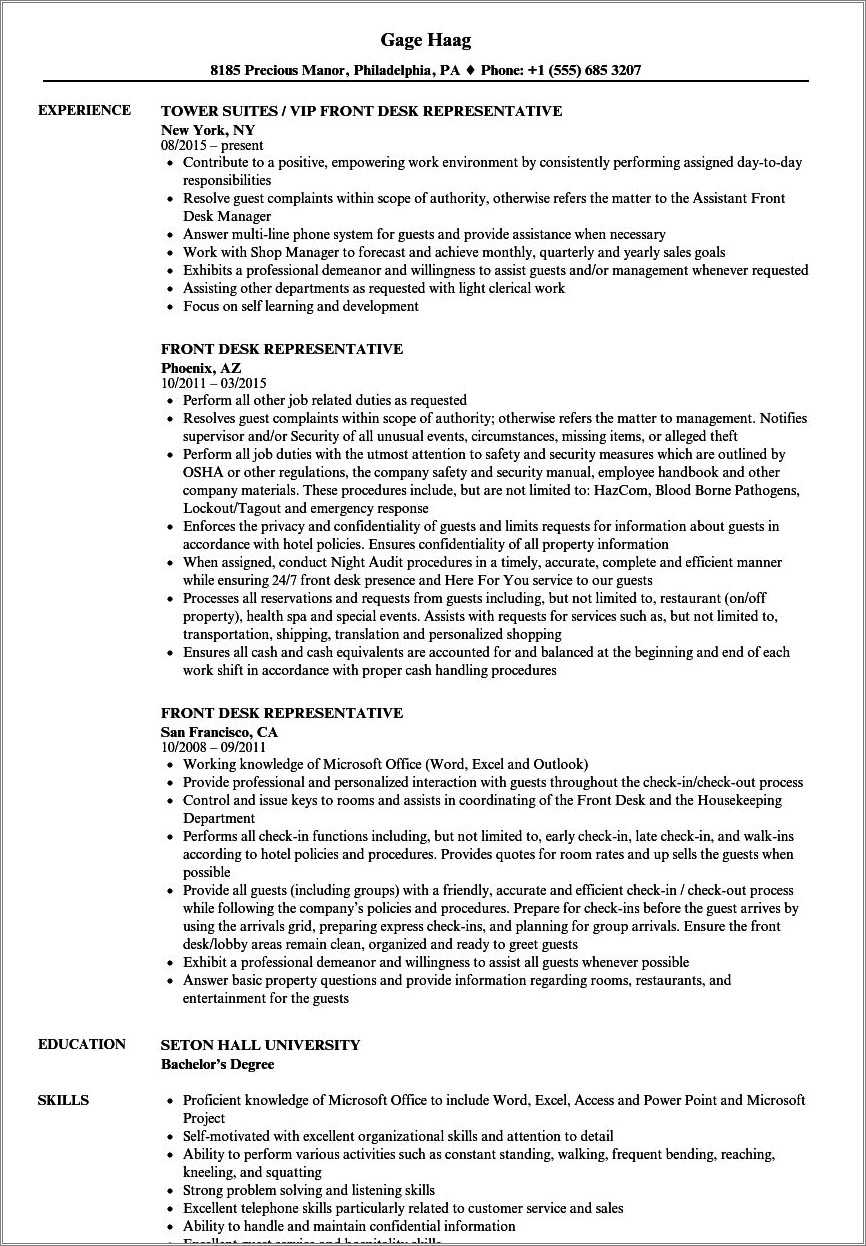 guest-service-agent-resume-sample-resume-example-gallery