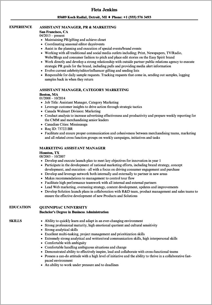 Tanning Salon Manager Resume Example - Resume Example Gallery