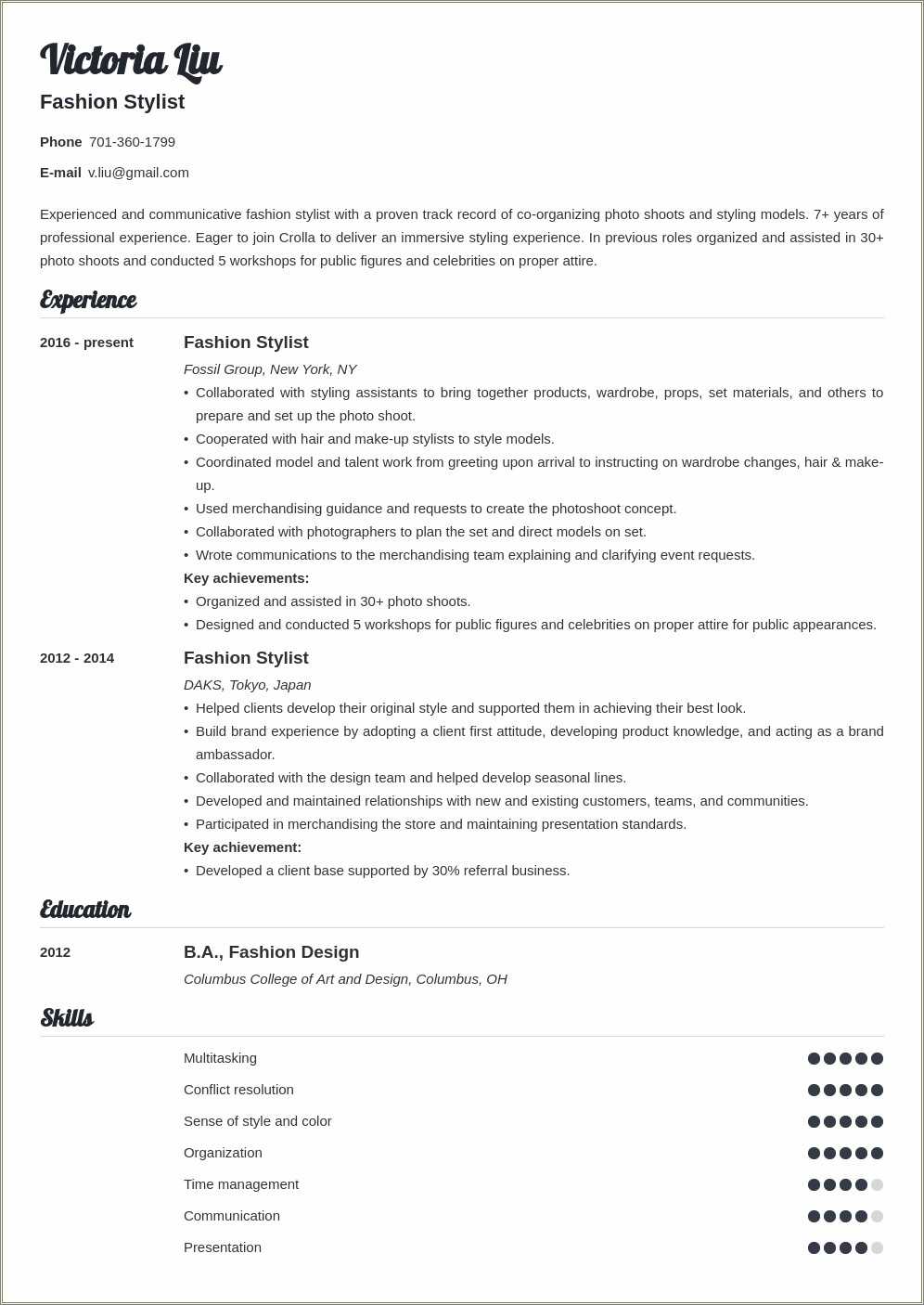 Hair Stylist Assistant Resume Sample - Resume Example Gallery