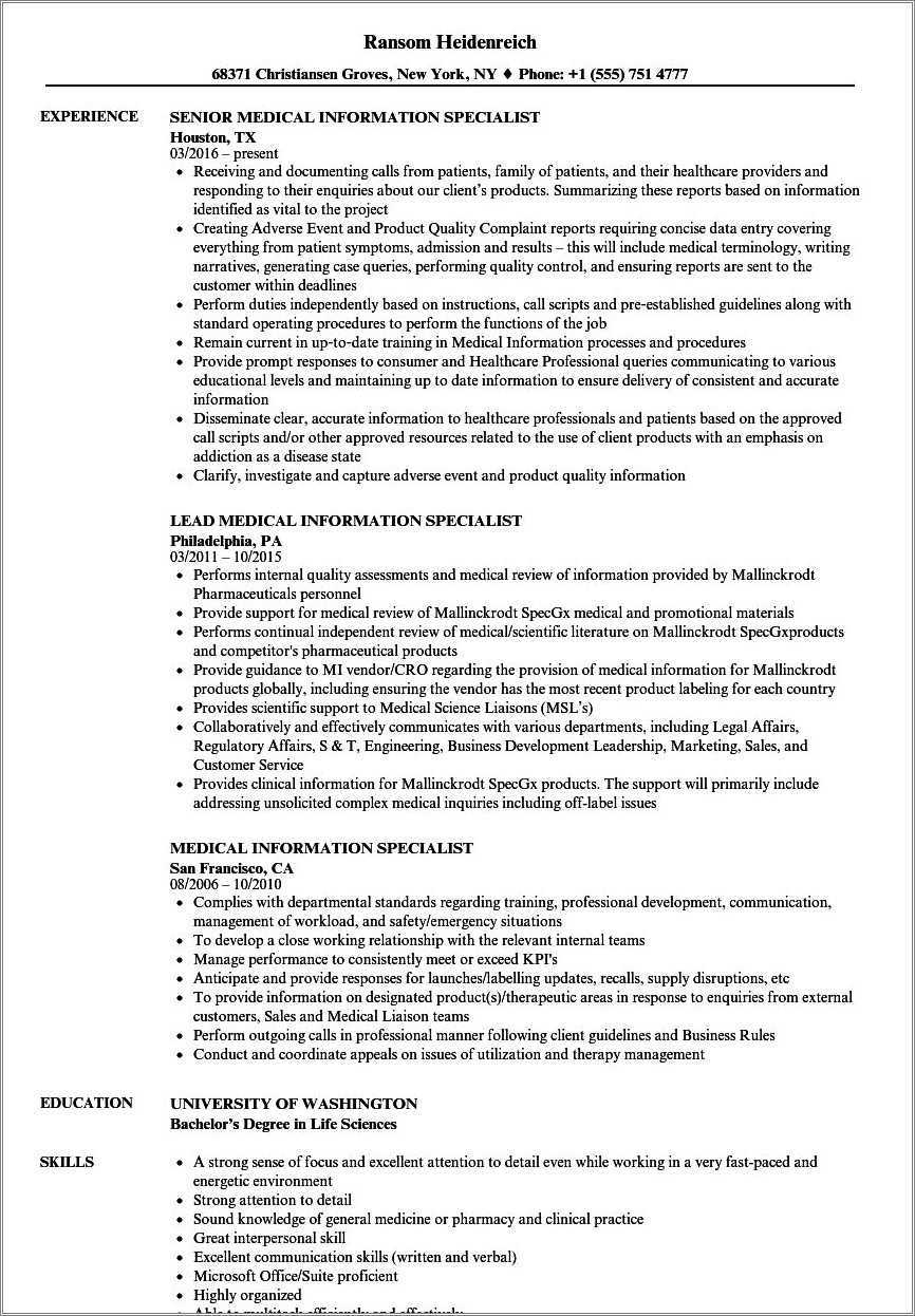 Health Information Management Roles And Responsibilities