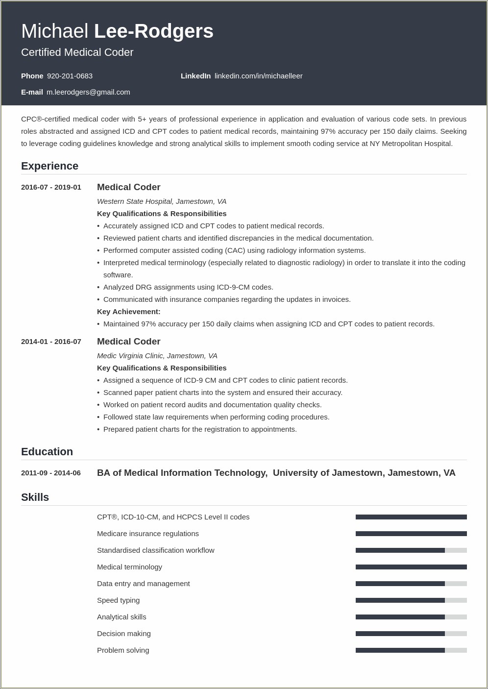 Information Technology Training Resume Examples - Resume Example Gallery