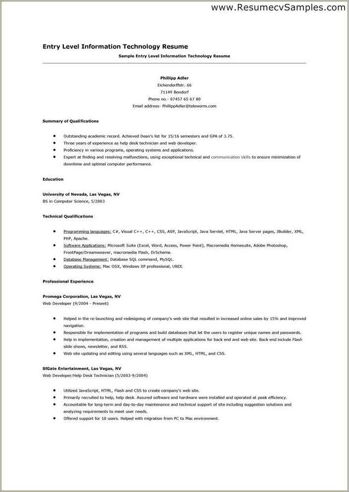 help-desk-entry-level-resume-samples-resume-example-gallery