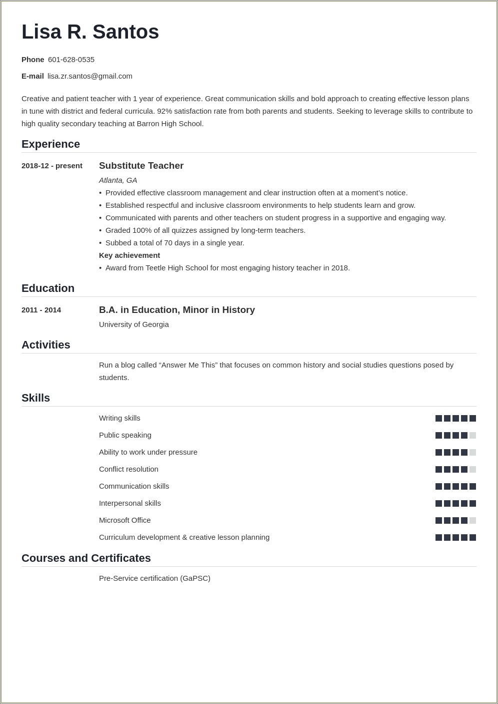 high-school-history-teacher-resume-sample-resume-example-gallery