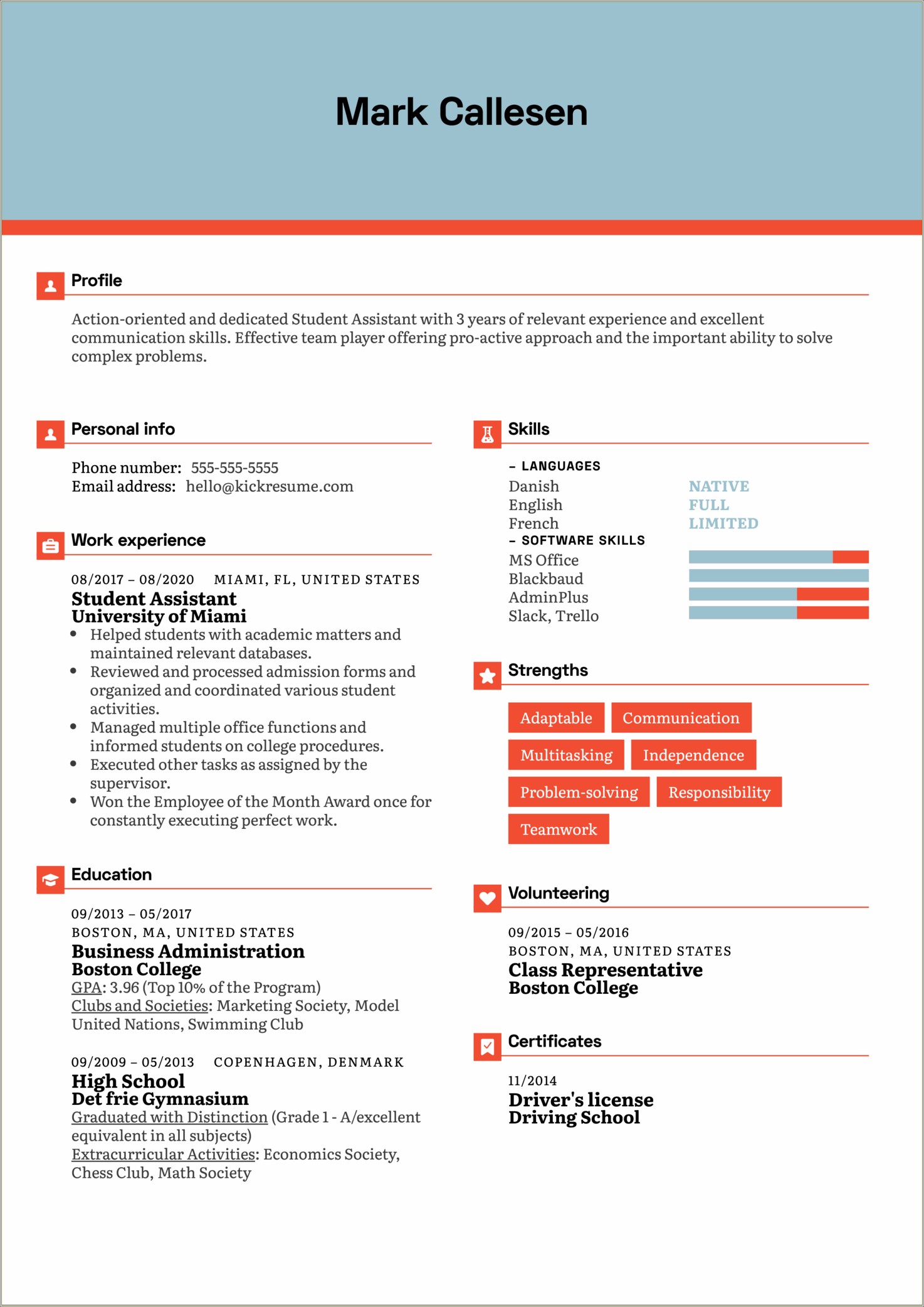 High School Resume Examples For College Admission Resume Example Gallery