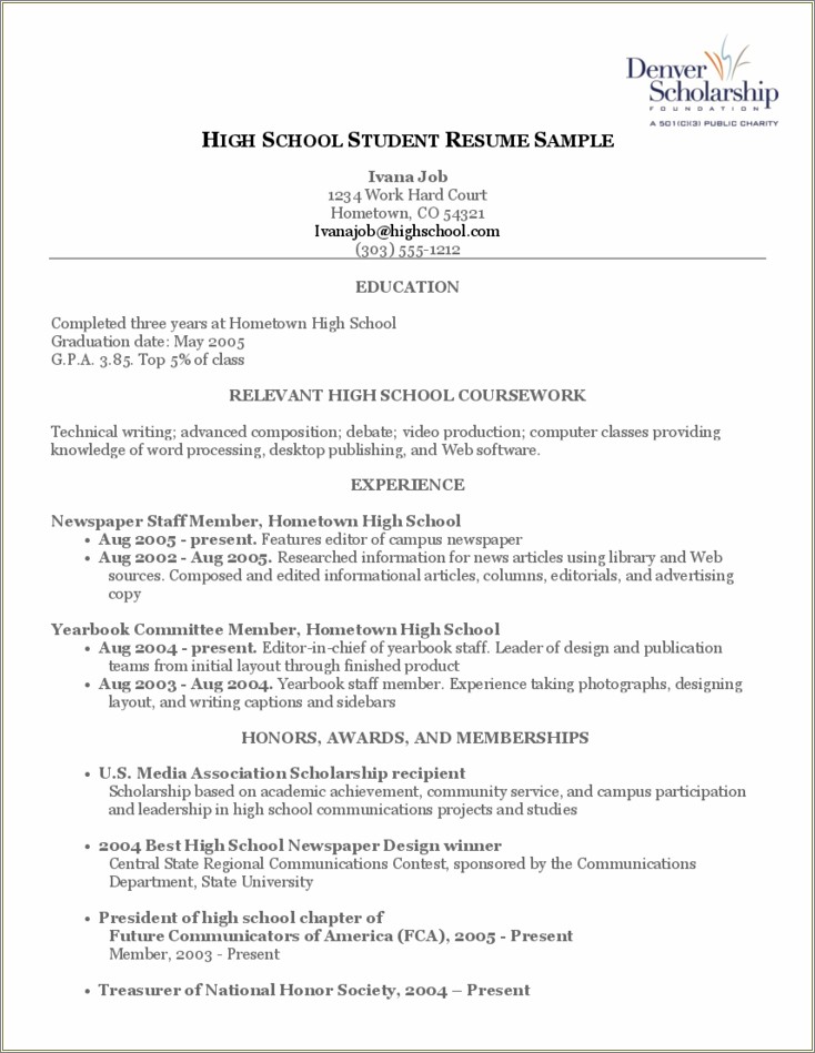 honors-and-awards-resume-high-school-resume-example-gallery