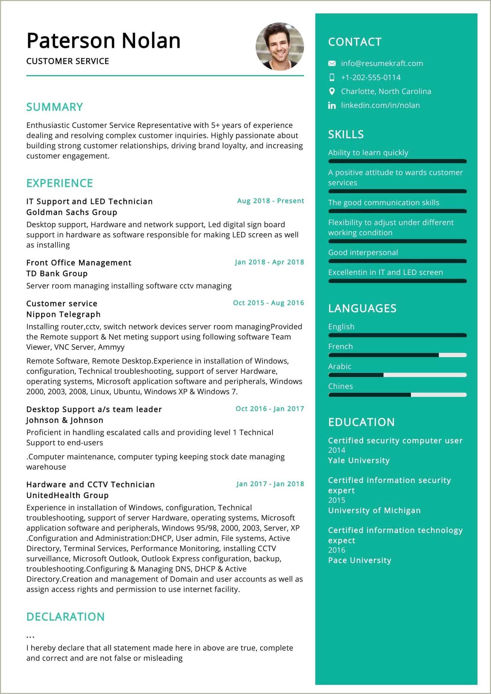 Highlighting Customer Service Skills On Resume