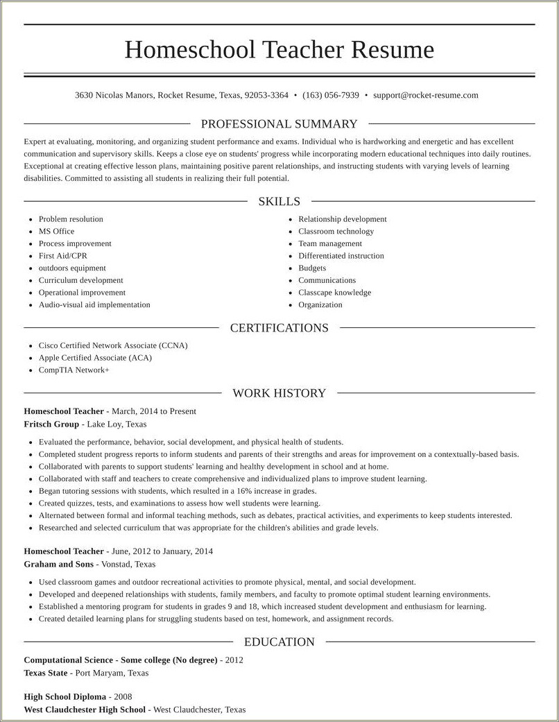 homeschool-high-school-resume-examples-resume-example-gallery