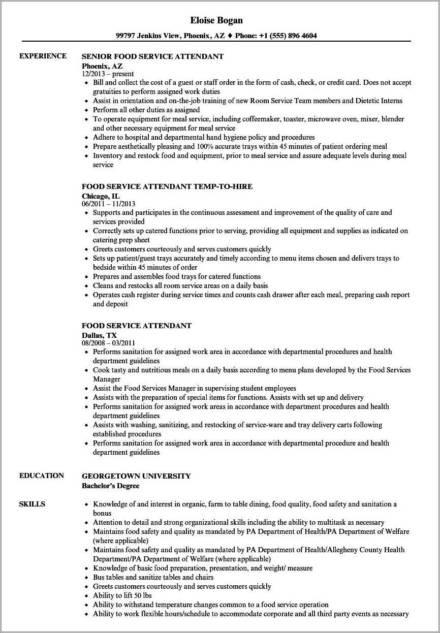 hospital-food-service-resume-samples-resume-example-gallery