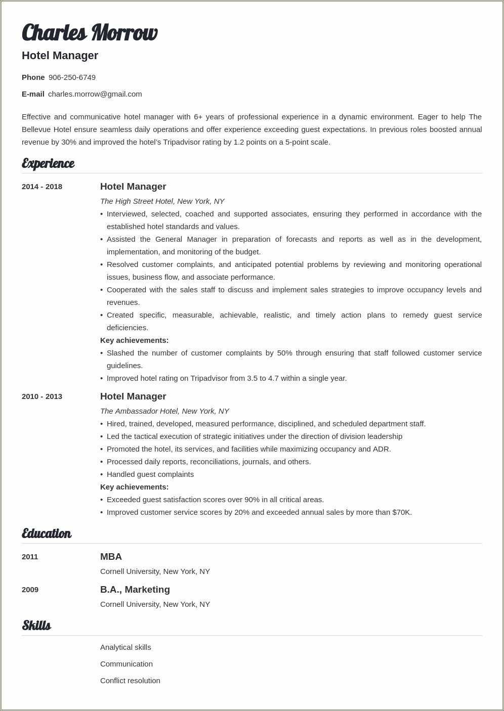 hospitality-lounge-manager-resume-samples-resume-example-gallery