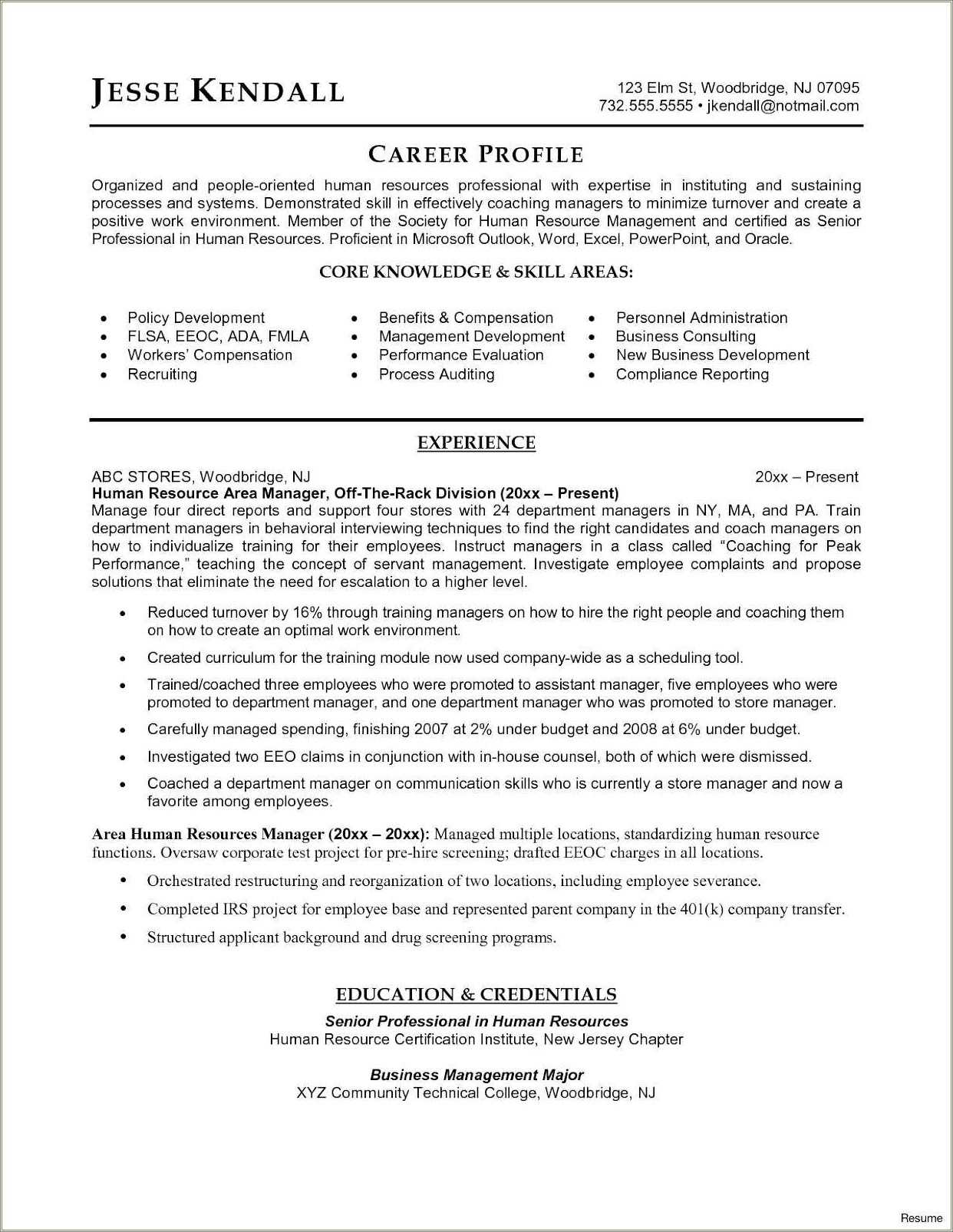 human-resource-manager-resume-description-resume-example-gallery