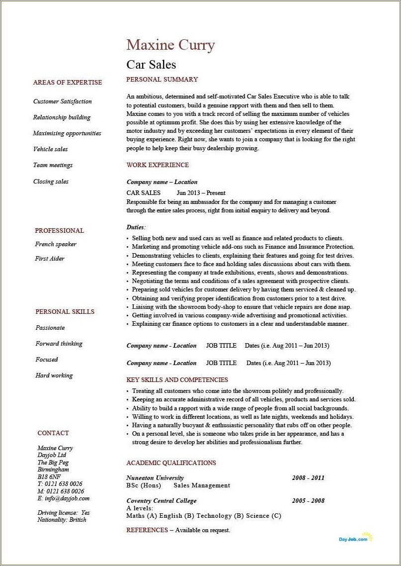 inexperienced-car-salesman-resume-example-resume-example-gallery