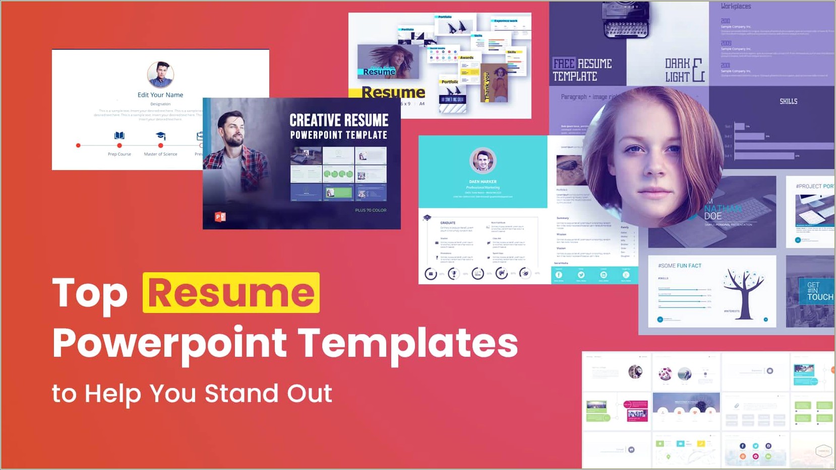 infographic resume template powerpoint free