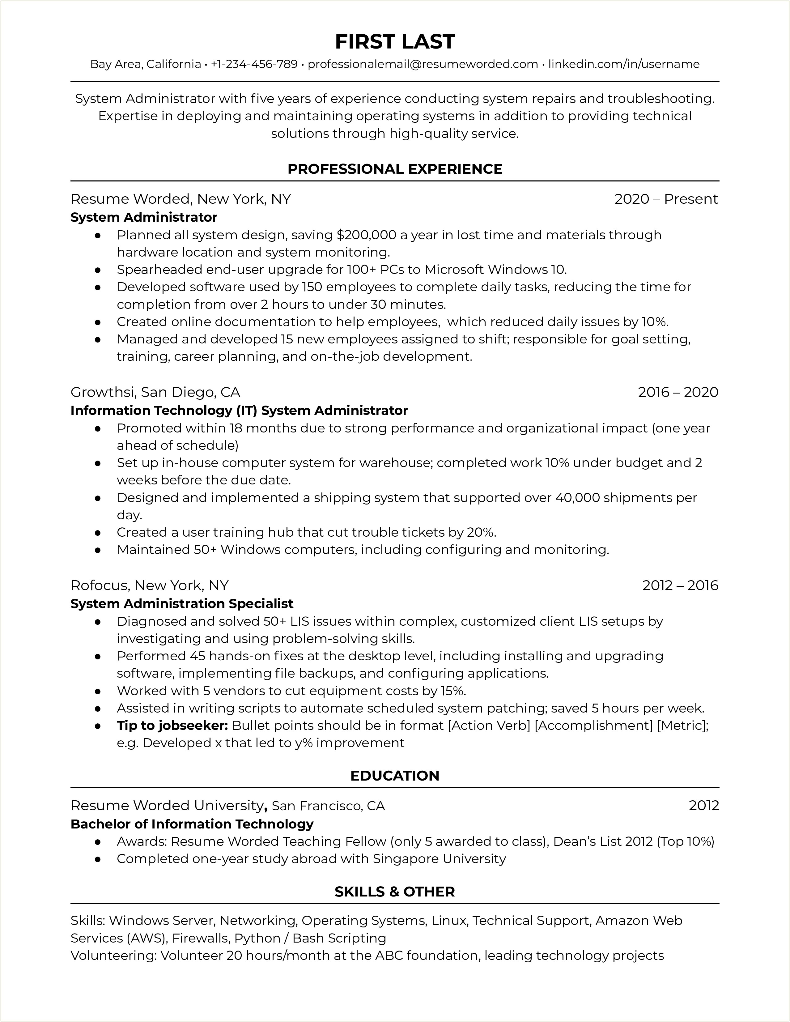 Internet Program Admin Resume Example - Resume Example Gallery