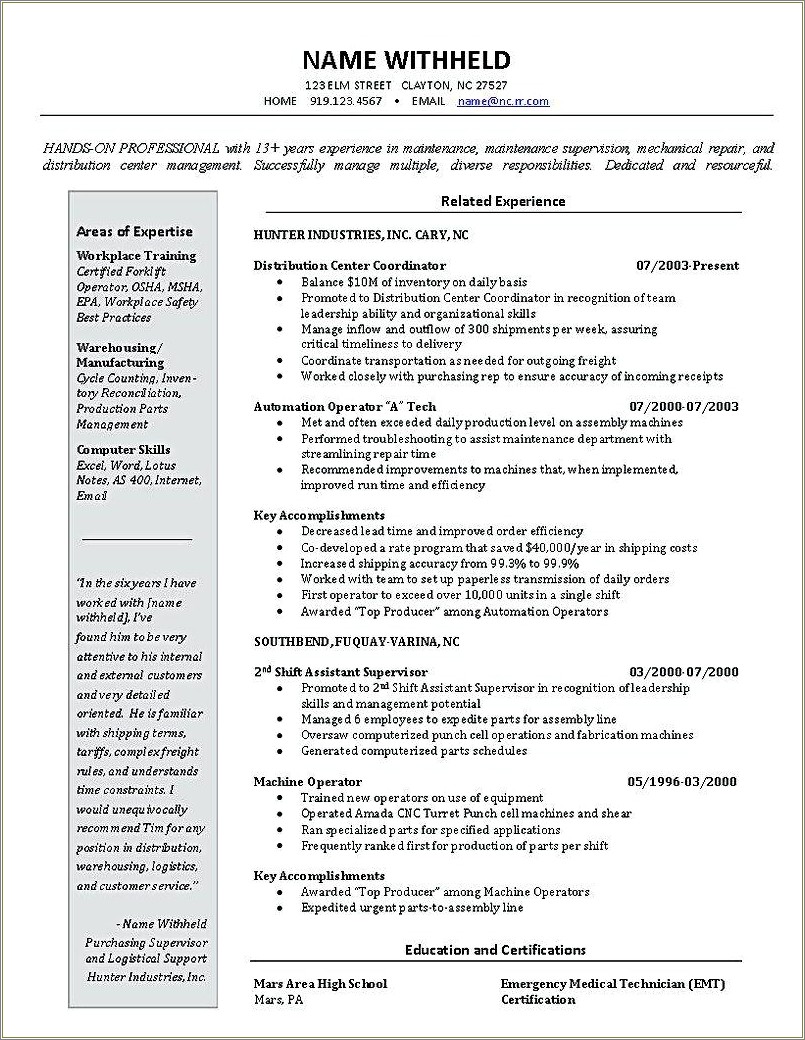 Purchasing And Inventory Management Resume Resume Example Gallery