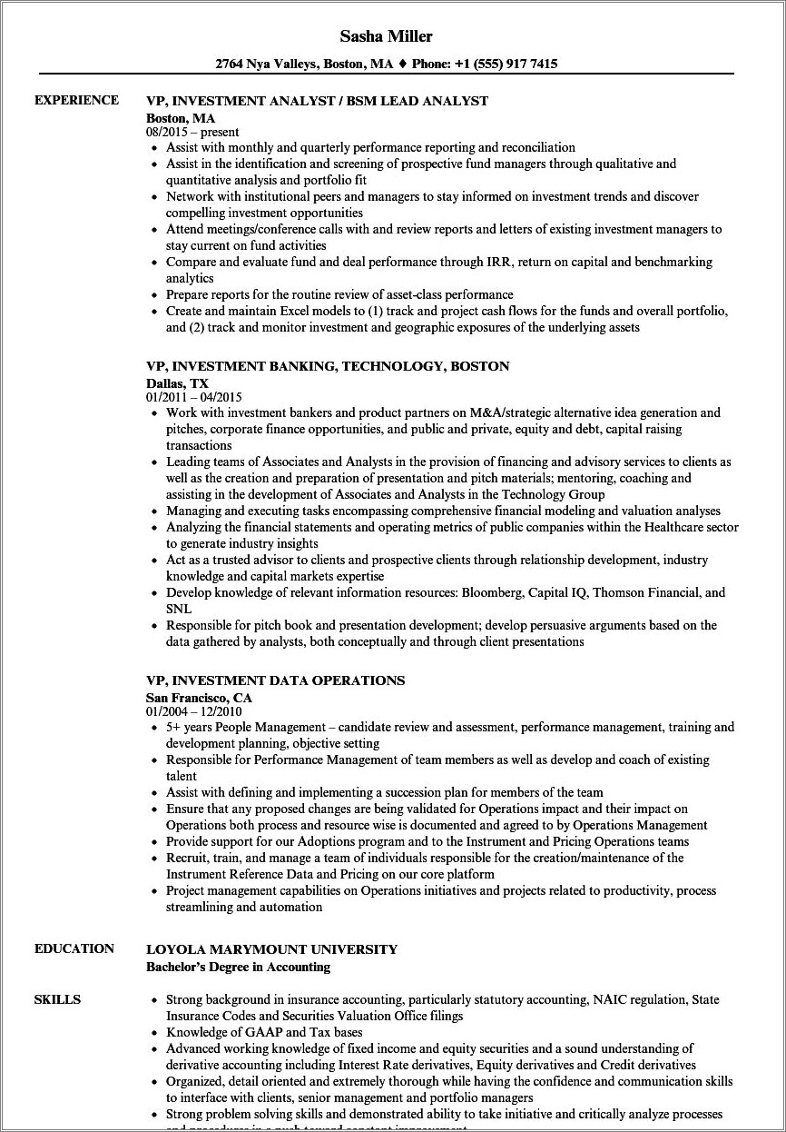 investment-banking-vice-president-resume-sample-resume-example-gallery