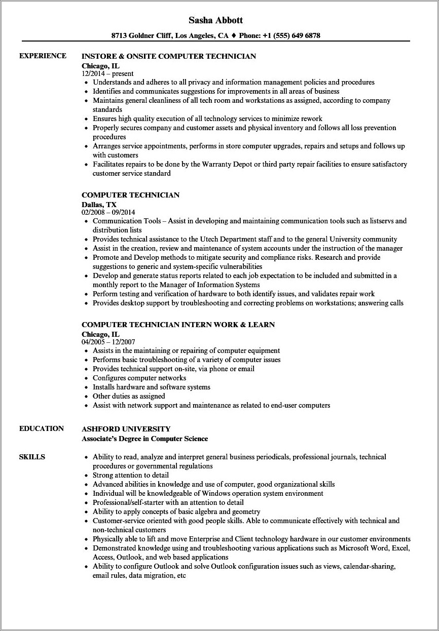 computer-network-technician-resume-sample-resume-example-gallery