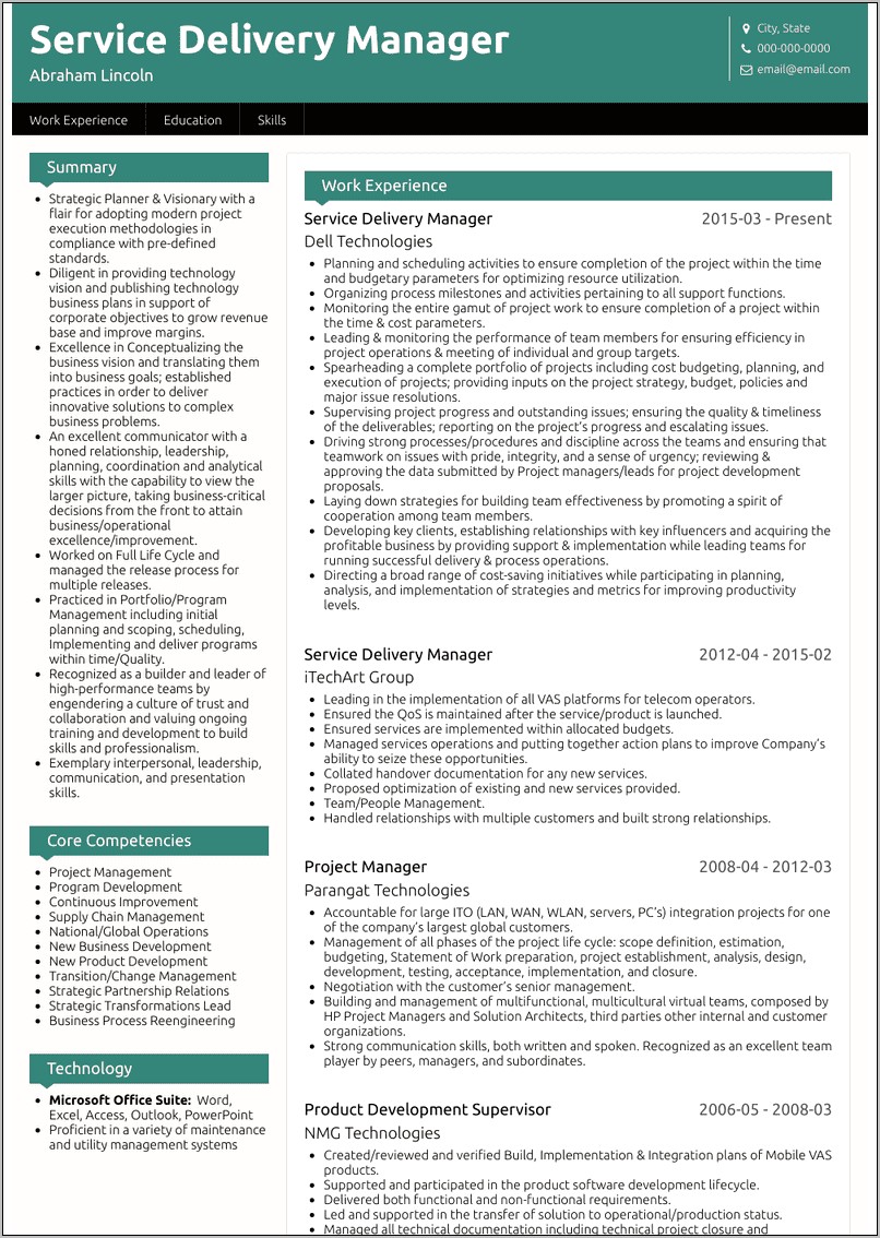 resume-of-a-transition-manager-resume-example-gallery