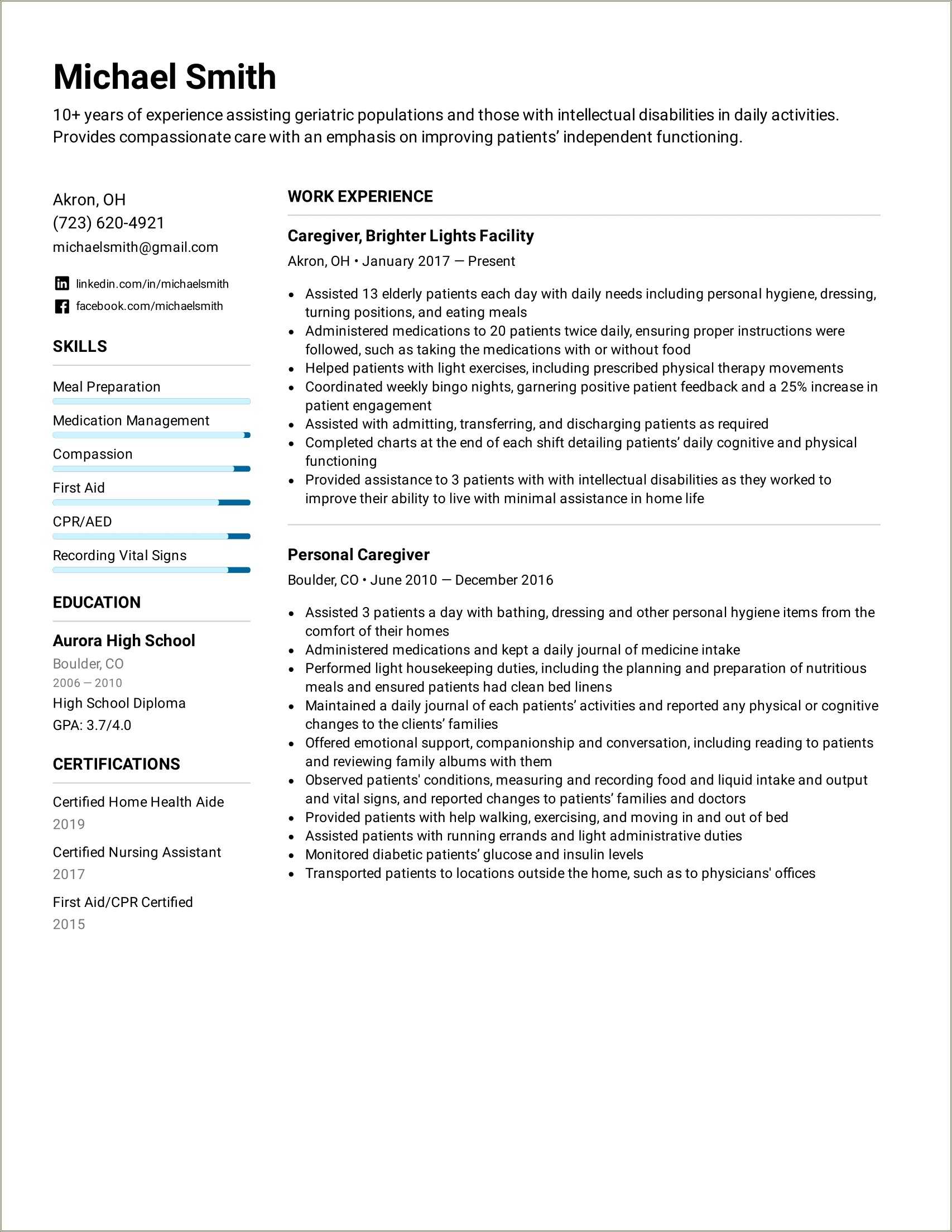 Job Description Physical Therapist Home Care Resume Summary Resume