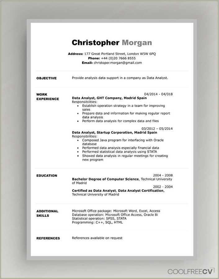 Job Interview Sample Format Resume Resume Example Gallery