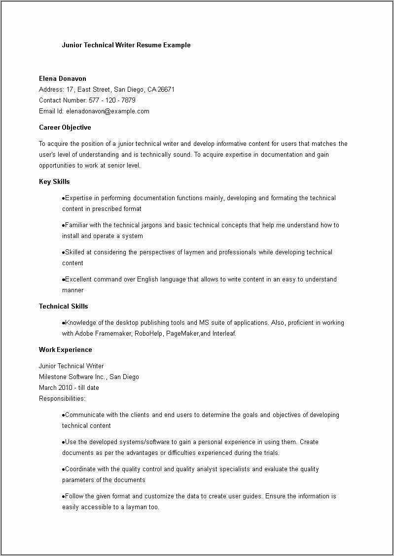 junior-technical-writer-resume-sample-resume-example-gallery