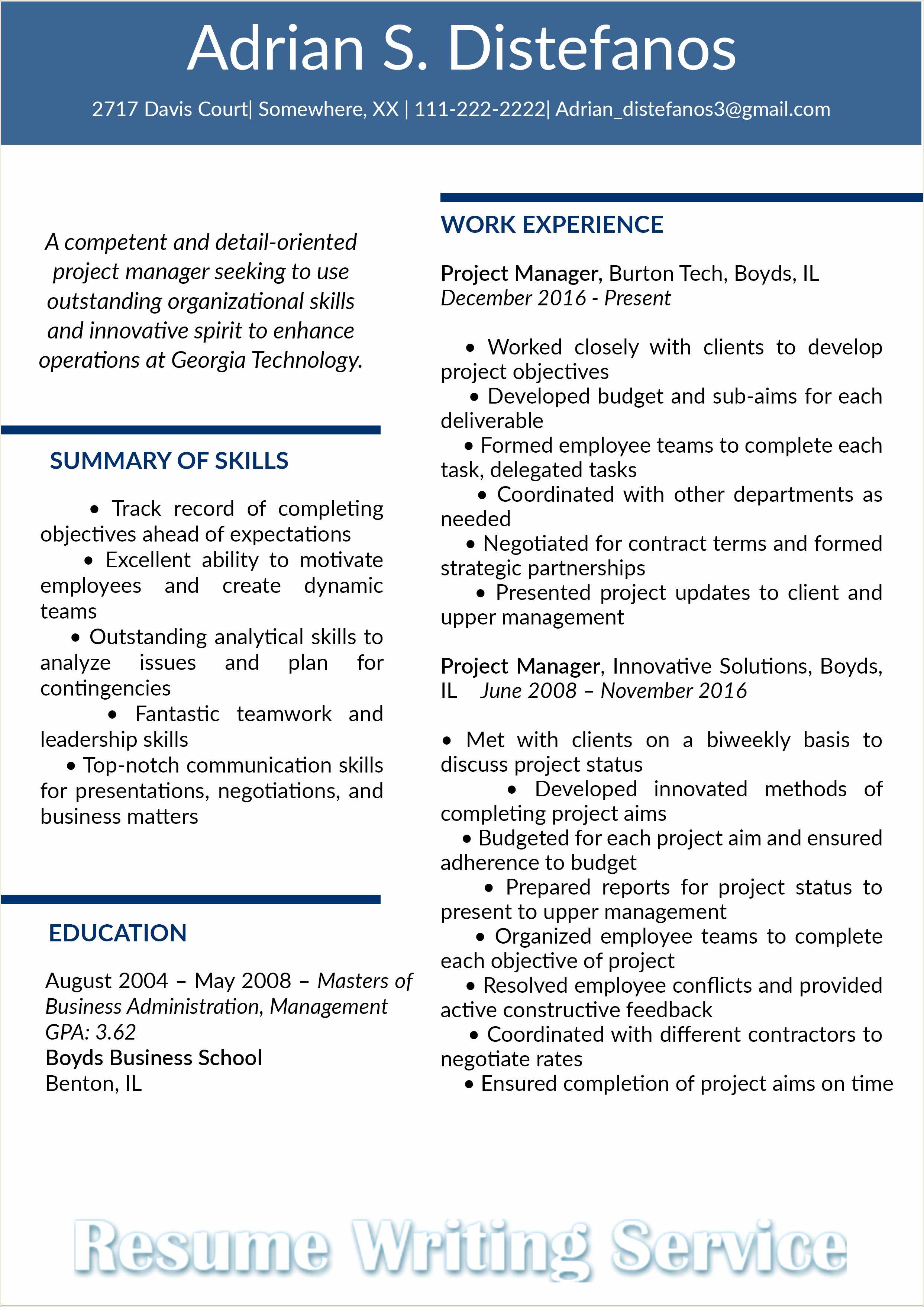 Key Words To Put In Summary Of Resume Resume Example Gallery