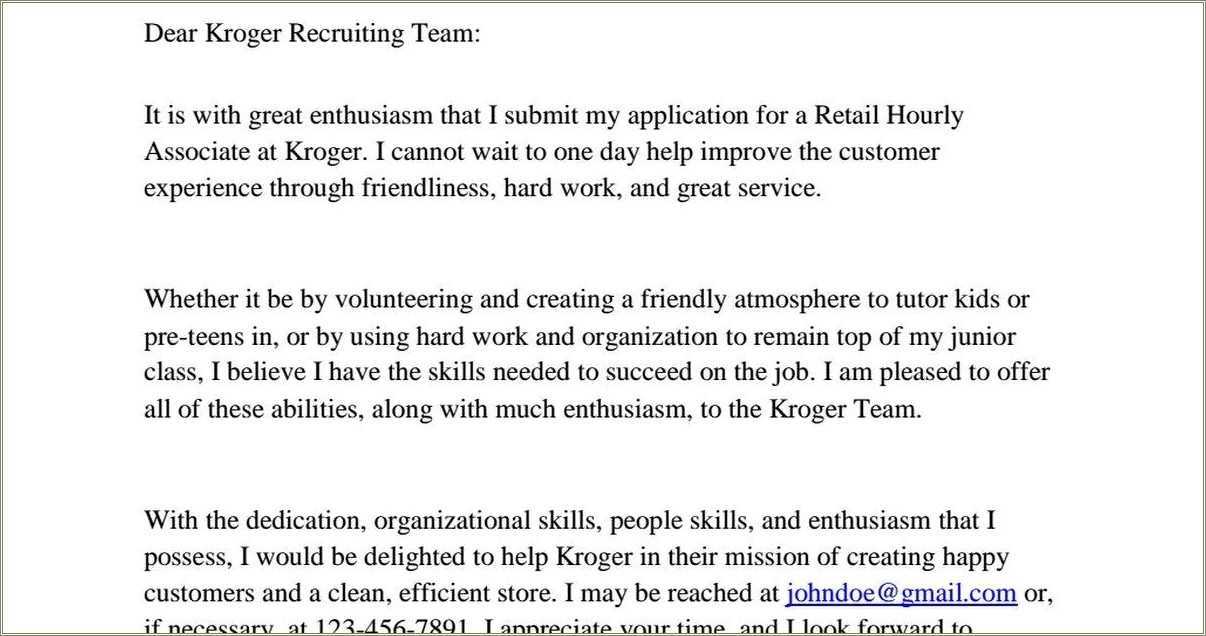 Kroger Cashier Job Description