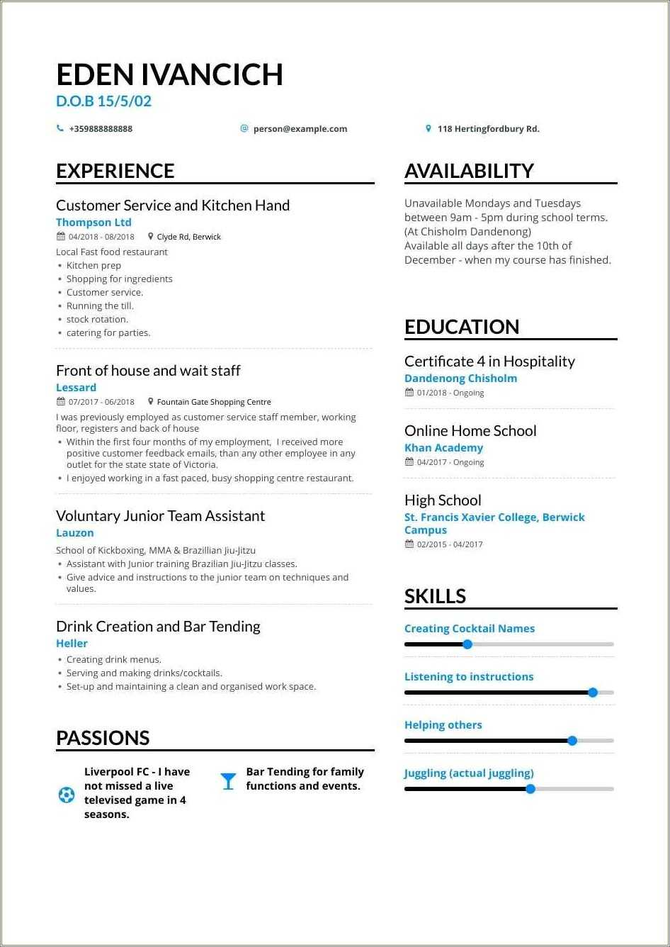 list-of-skills-for-resume-high-school-resume-example-gallery