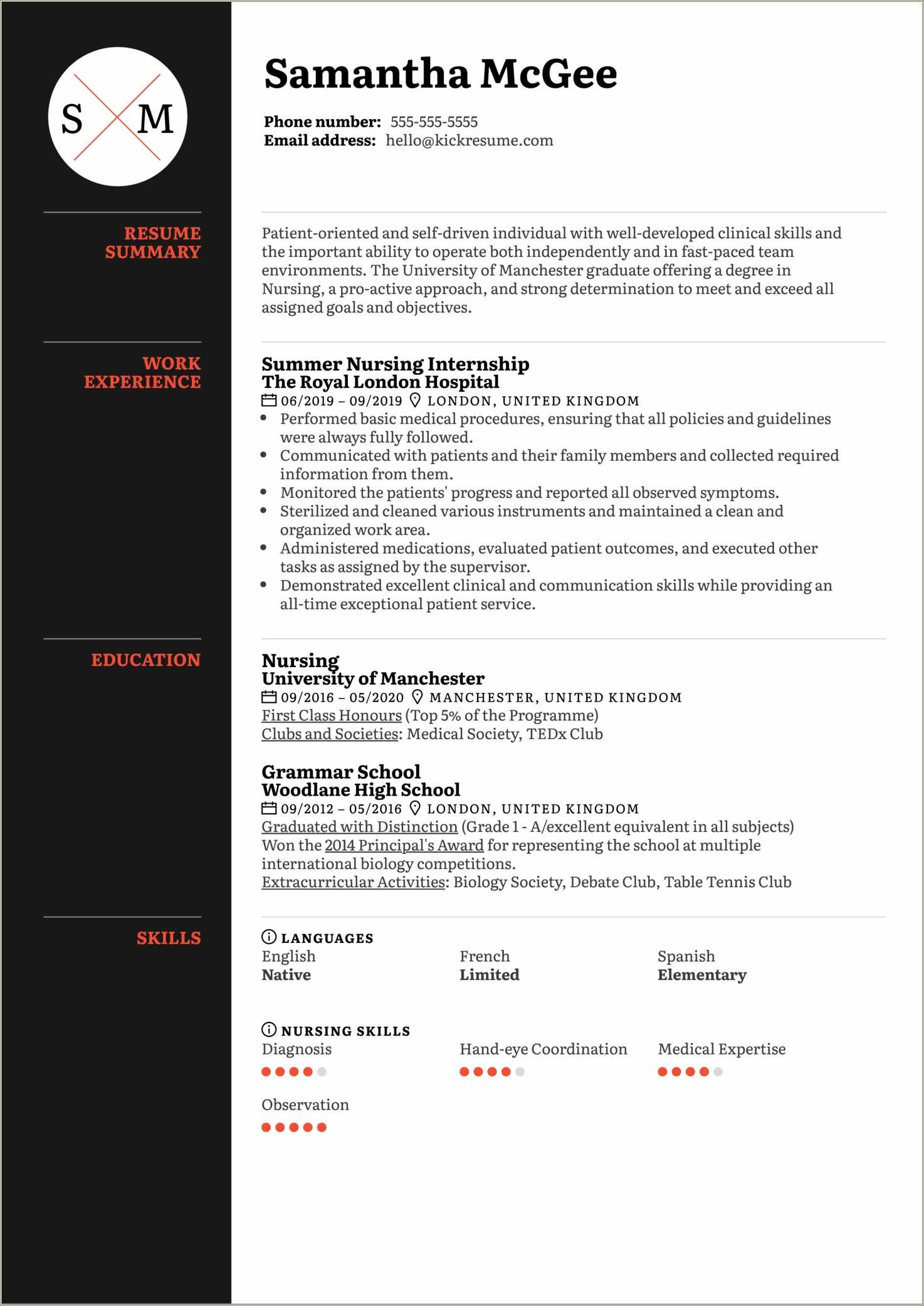 Lpn New Graduate Nurse Resume Sample - Resume Example Gallery