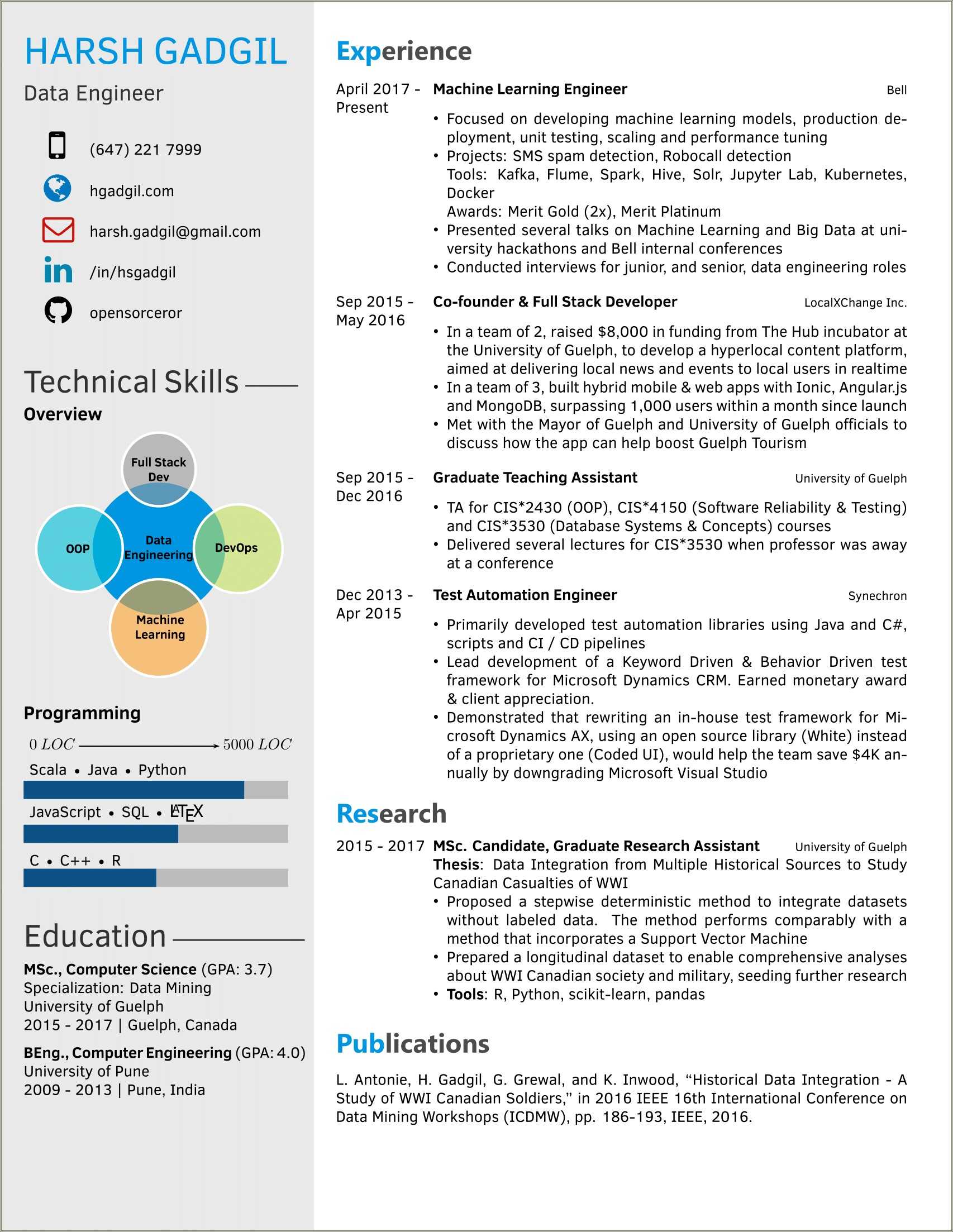 Machine Learning Project Manager Resume Resume Example Gallery