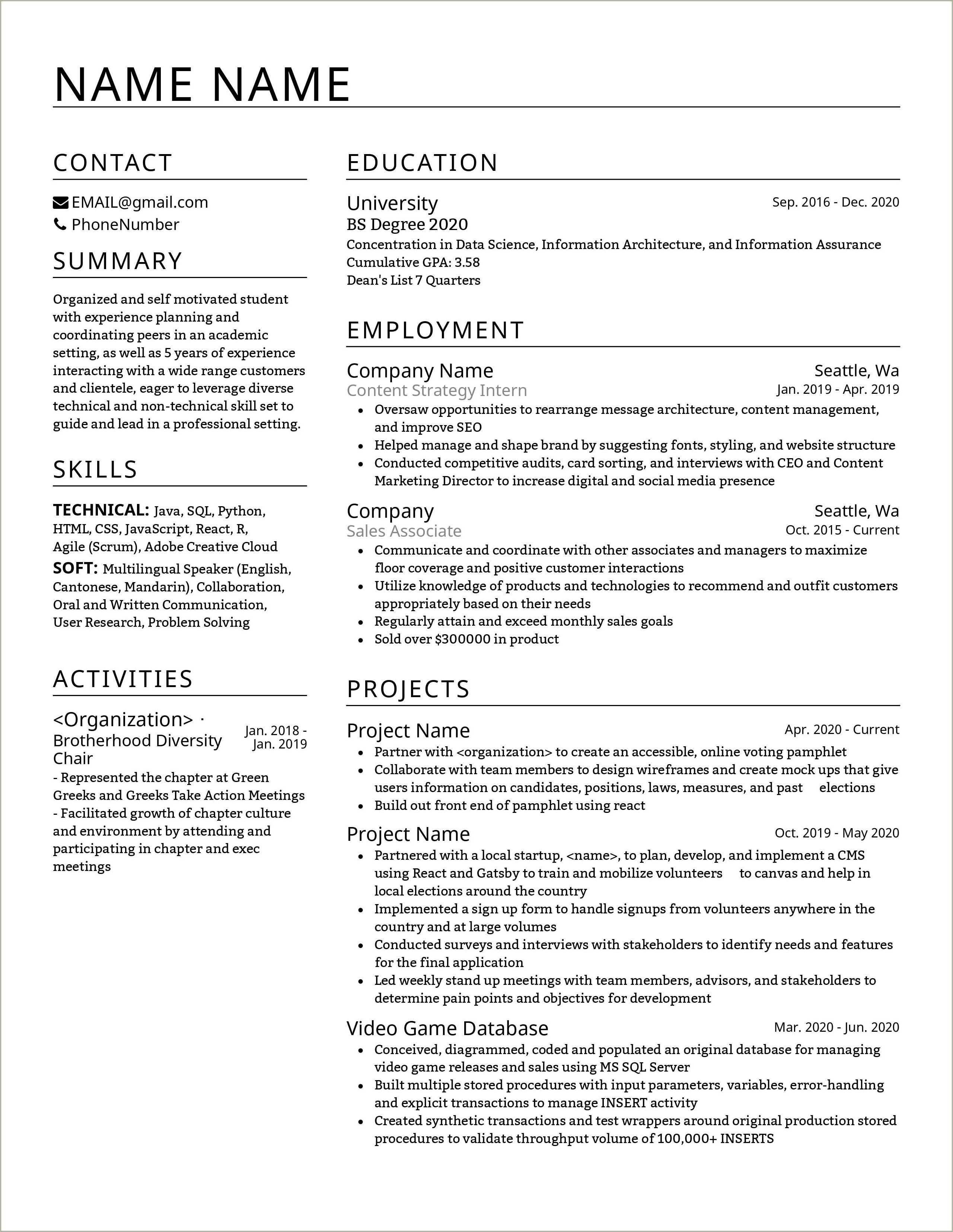 Manage And Coordinated Sales Conventions Resume - Resume Example Gallery