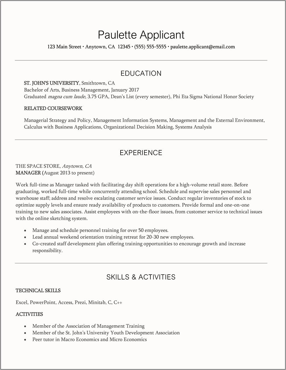 management-resume-with-no-experience-resume-example-gallery