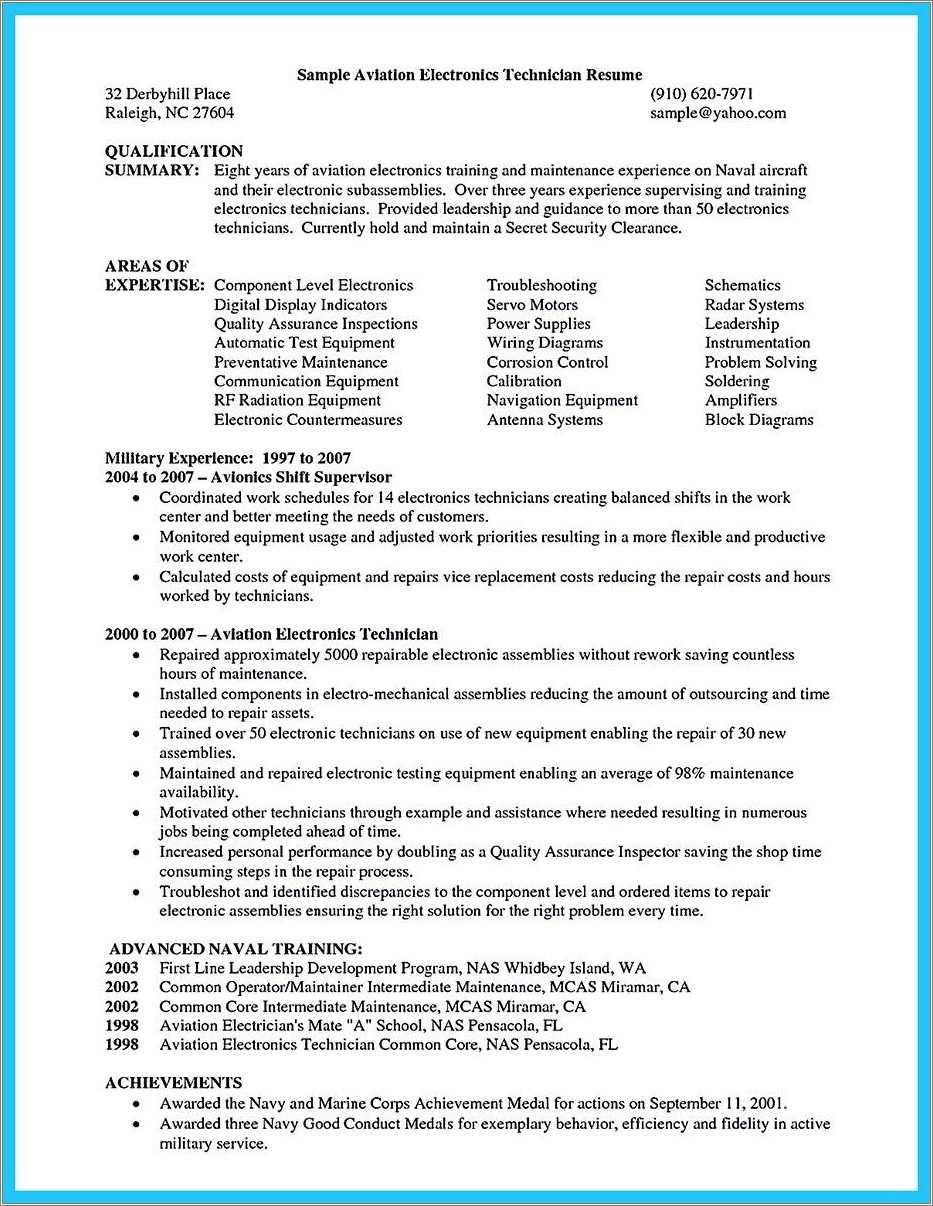 Marine Corps Job Description Resume - Resume Example Gallery