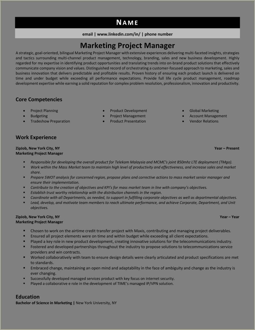 marketing-project-manager-resume-example-resume-example-gallery