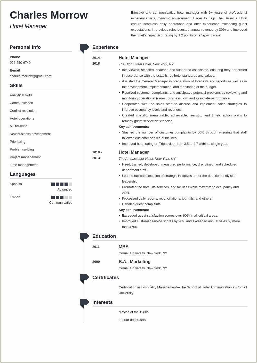 marriott-general-manager-sample-resume-resume-example-gallery