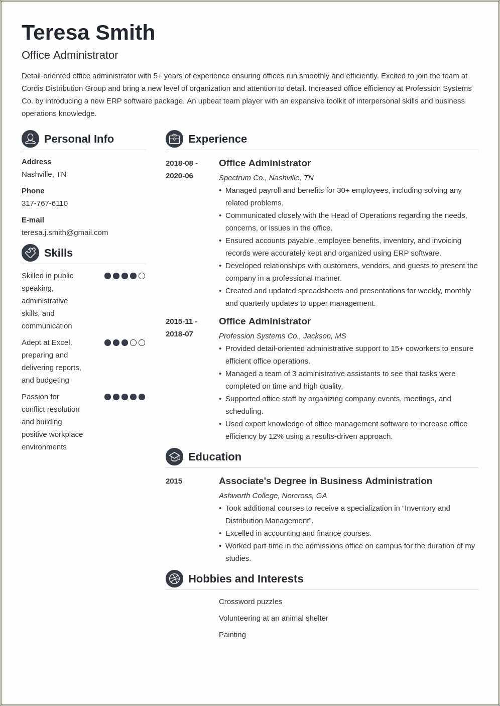 Master's In Public Administration Resume Example Resume Example Gallery