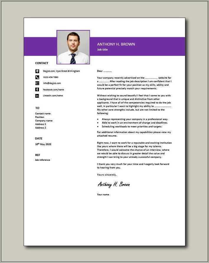 Cover Letter Resume Sample Example - Resume Example Gallery