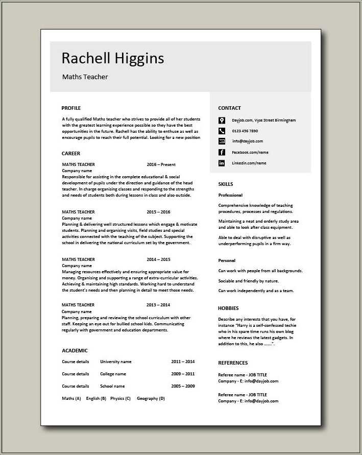 example-of-math-teacher-resume-resume-example-gallery