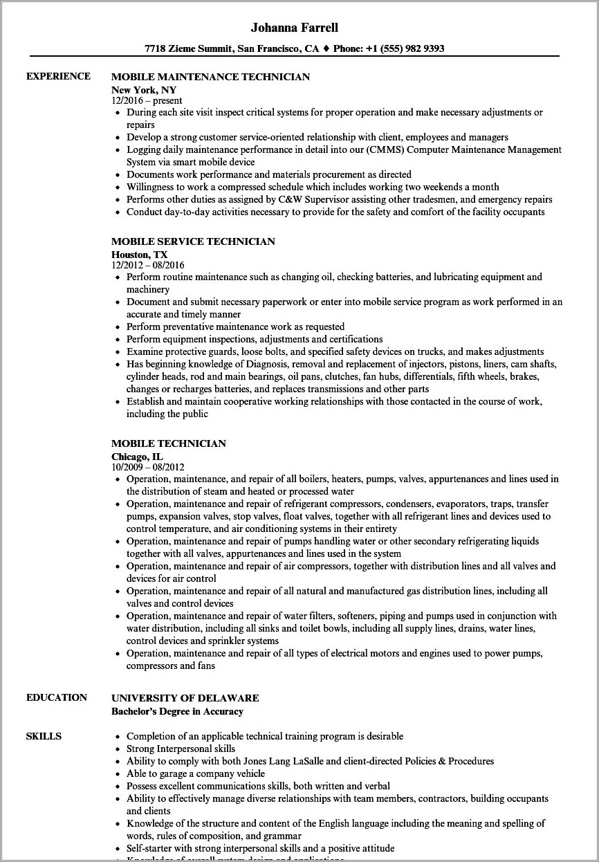 m-e-technician-resume-sample-resume-example-gallery