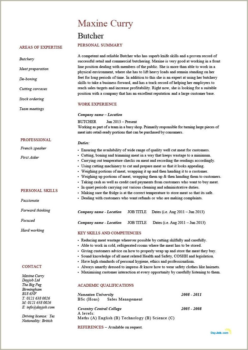 meat-and-seafood-manager-resume-resume-example-gallery