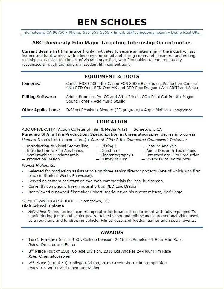 media-and-entertainment-resume-examples-resume-example-gallery