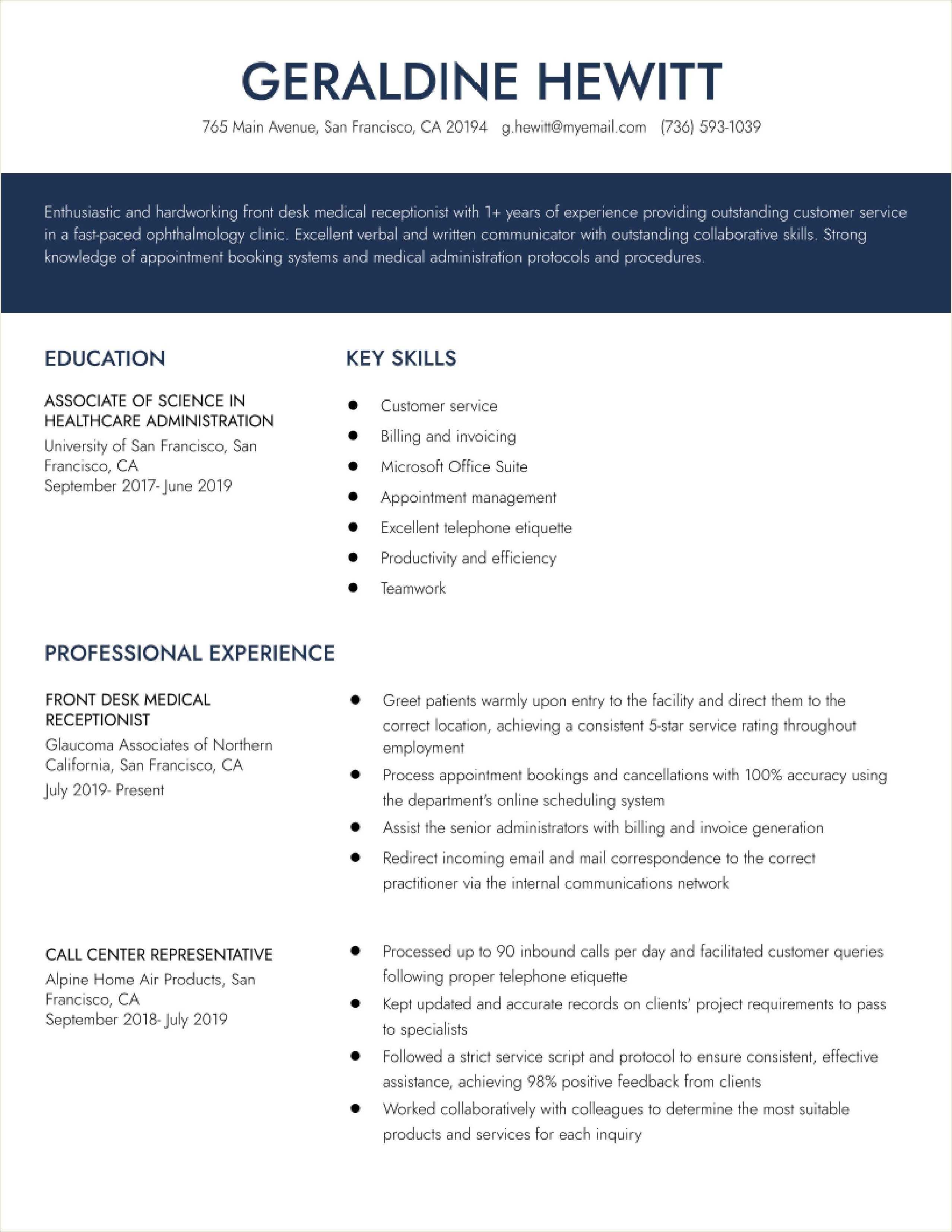 medical-receptionist-professional-summary-resume-sample-resume