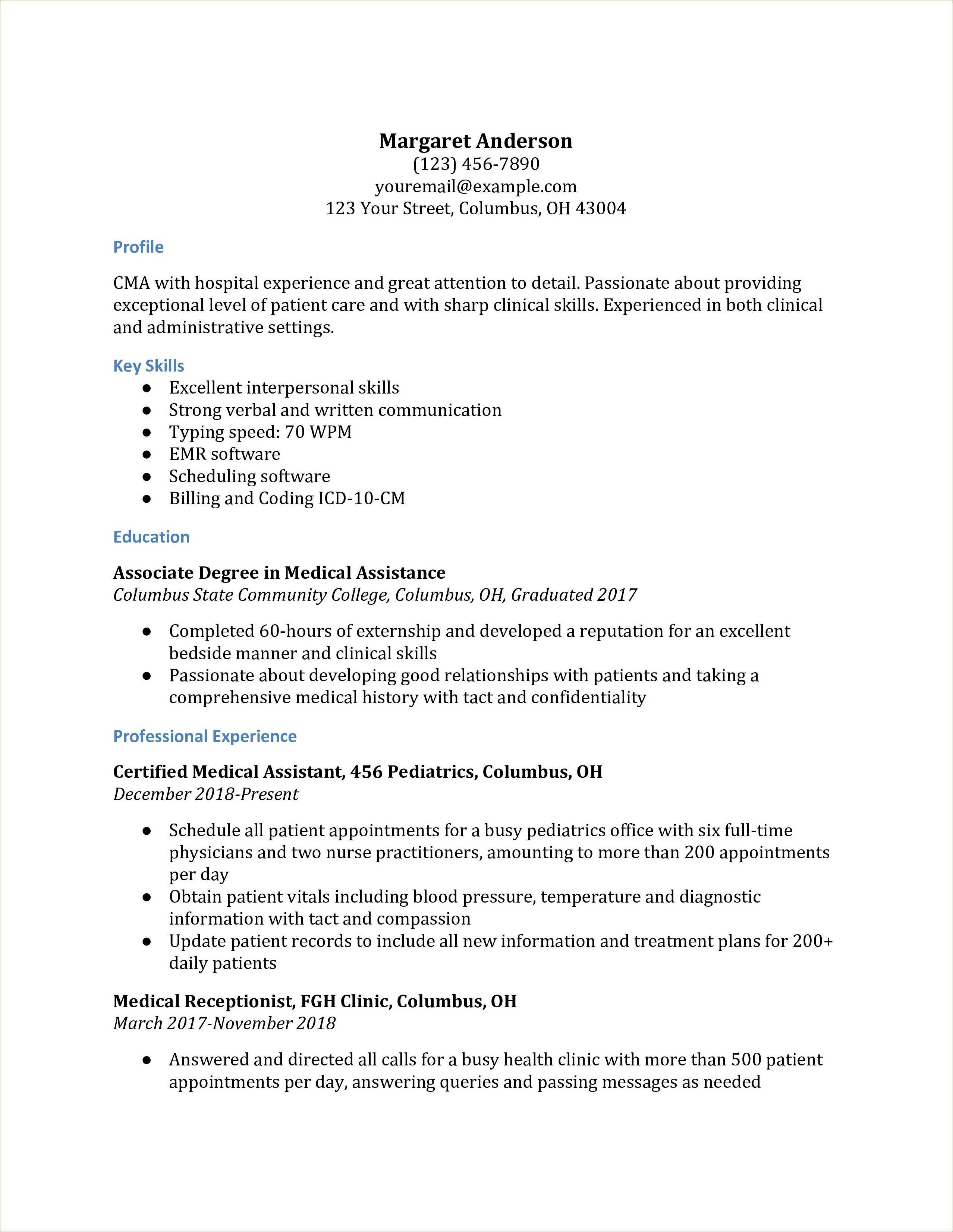 medical-secretary-skills-for-resume-resume-example-gallery