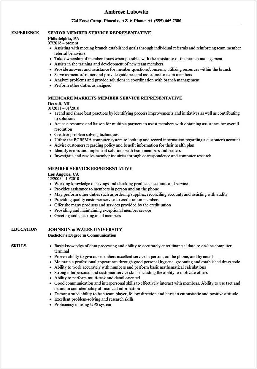 member-services-representative-resume-examples-resume-example-gallery