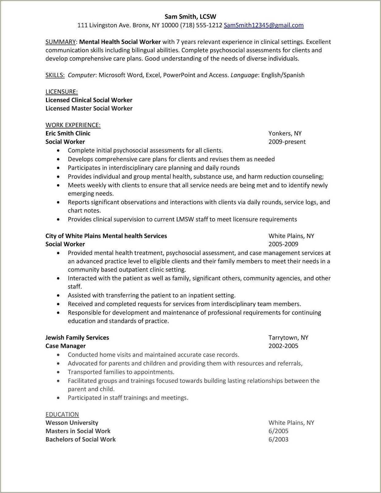 Health Case Manager Job Description