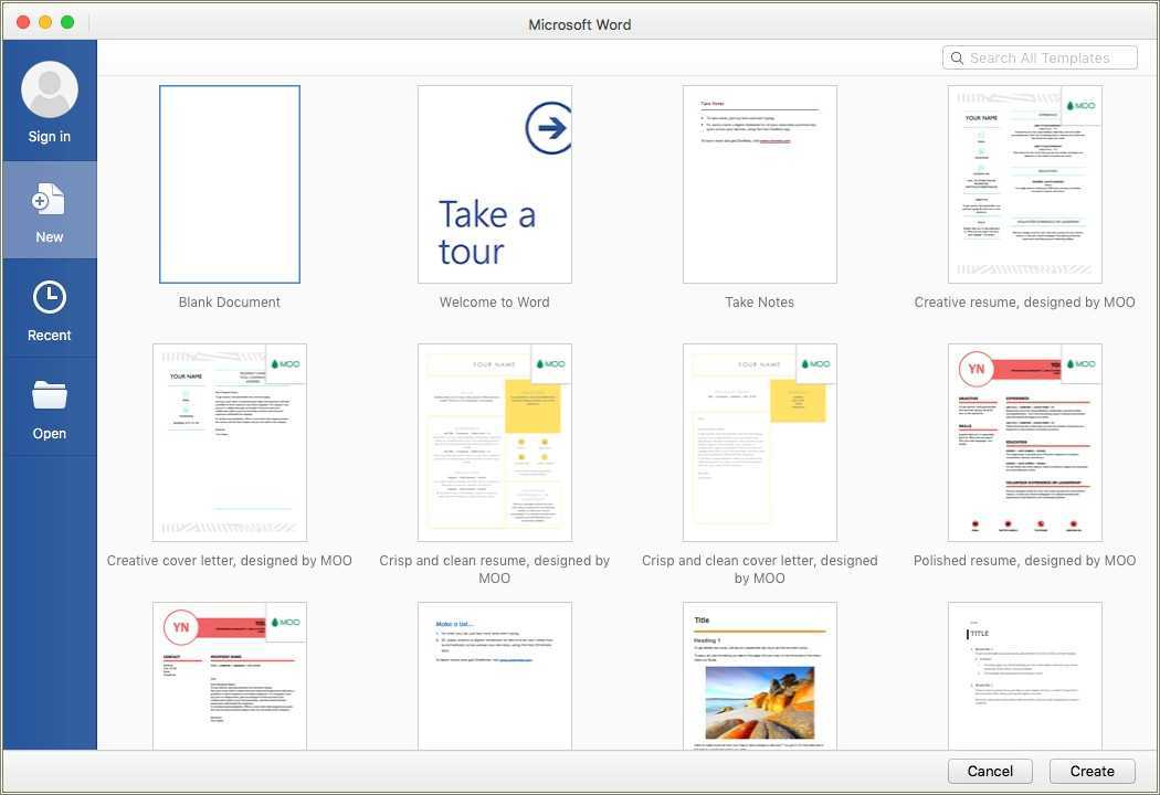 Microsoft Office Word Resume Templates Moo Resume Example Gallery