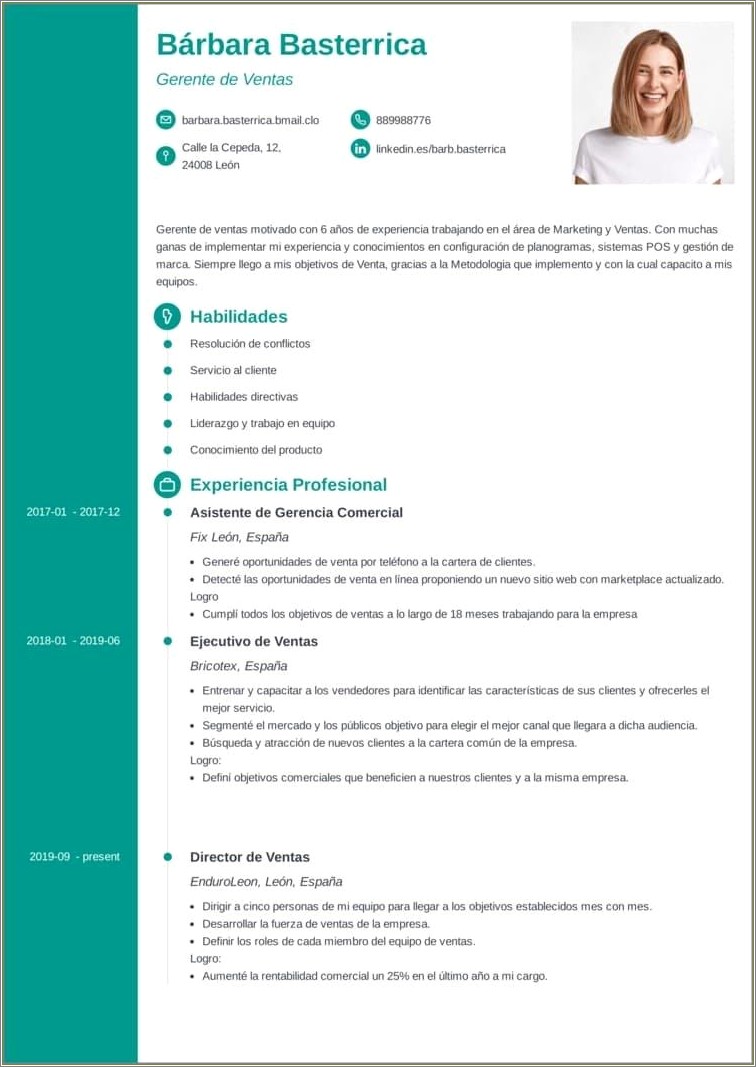 Modelo De Resumen Curricular En Usa Word - Resume Example Gallery