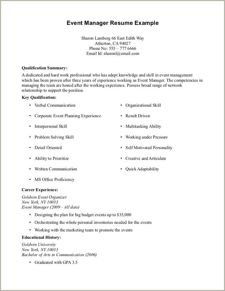 time-management-skills-under-resume-resume-example-gallery