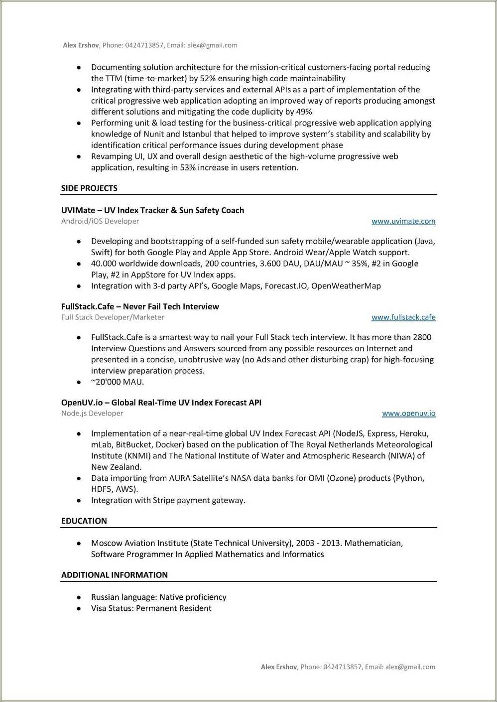 Net Framework Developer Resume Example - Resume Example Gallery