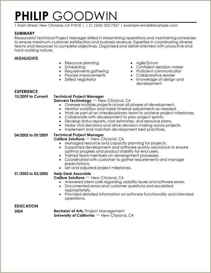 net-technical-project-manager-resume-resume-example-gallery