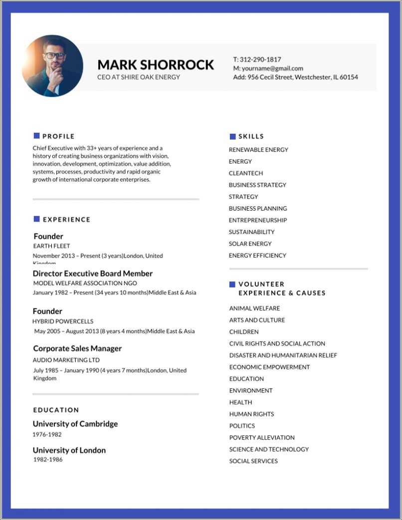 Ngo Project Manager Resume Sample - Resume Example Gallery